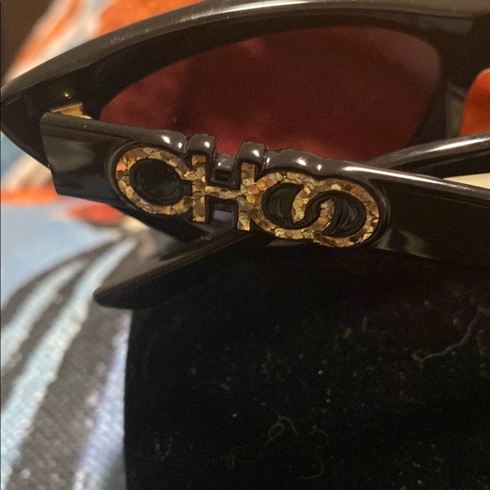 Jimmy Choo authentic Designer Black Sunglasses made in Italy